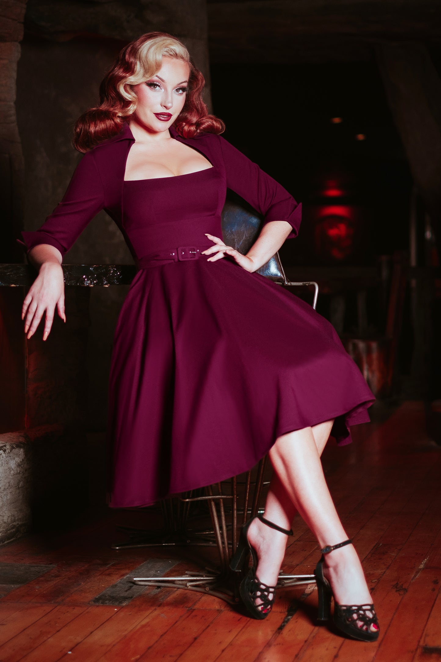 Lorelei Swing Dress in Berrylicious