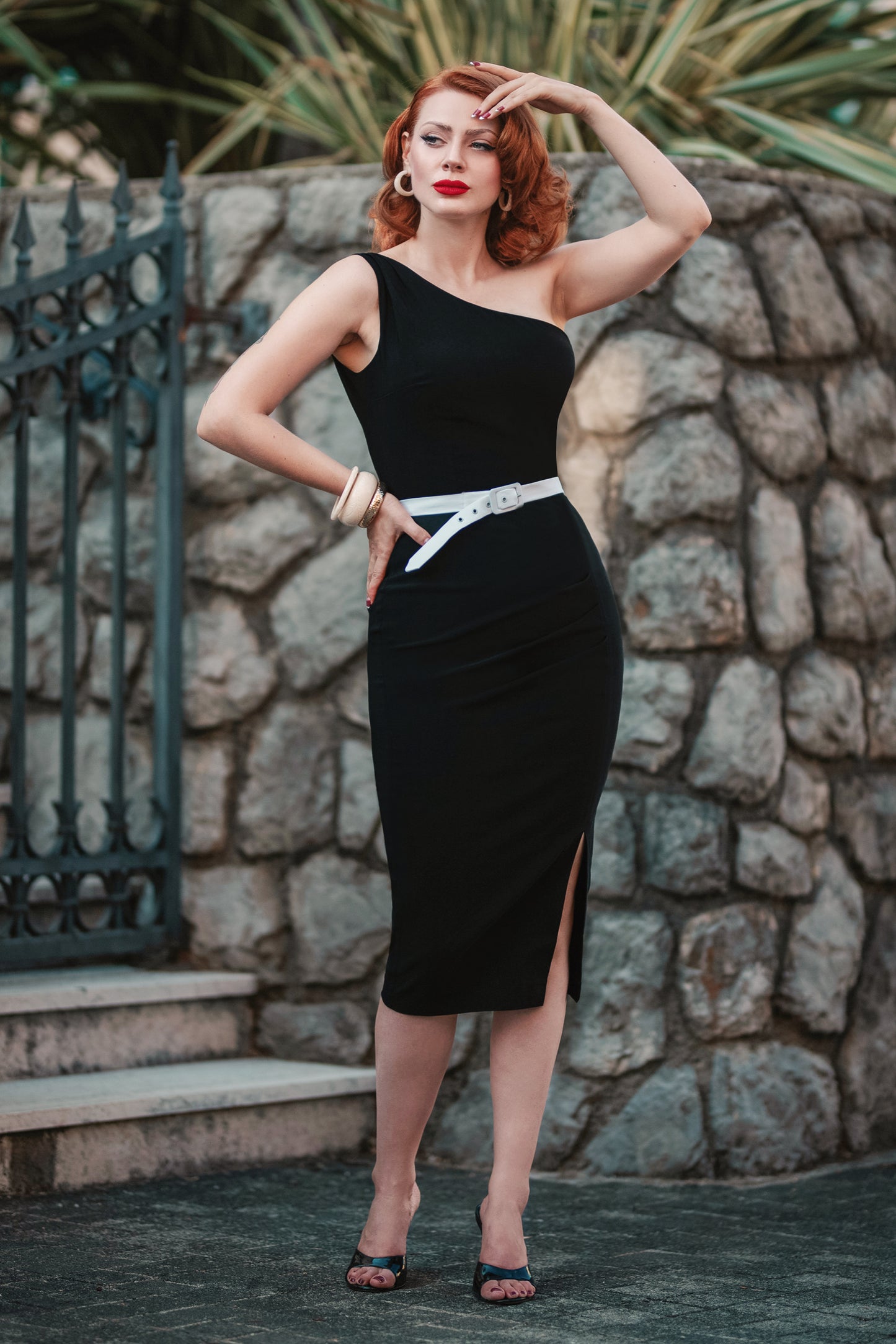 Isis Pencil Dress in Black