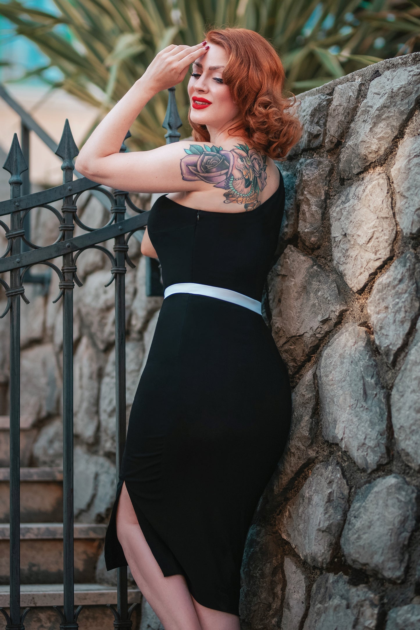 Isis Pencil Dress in Black