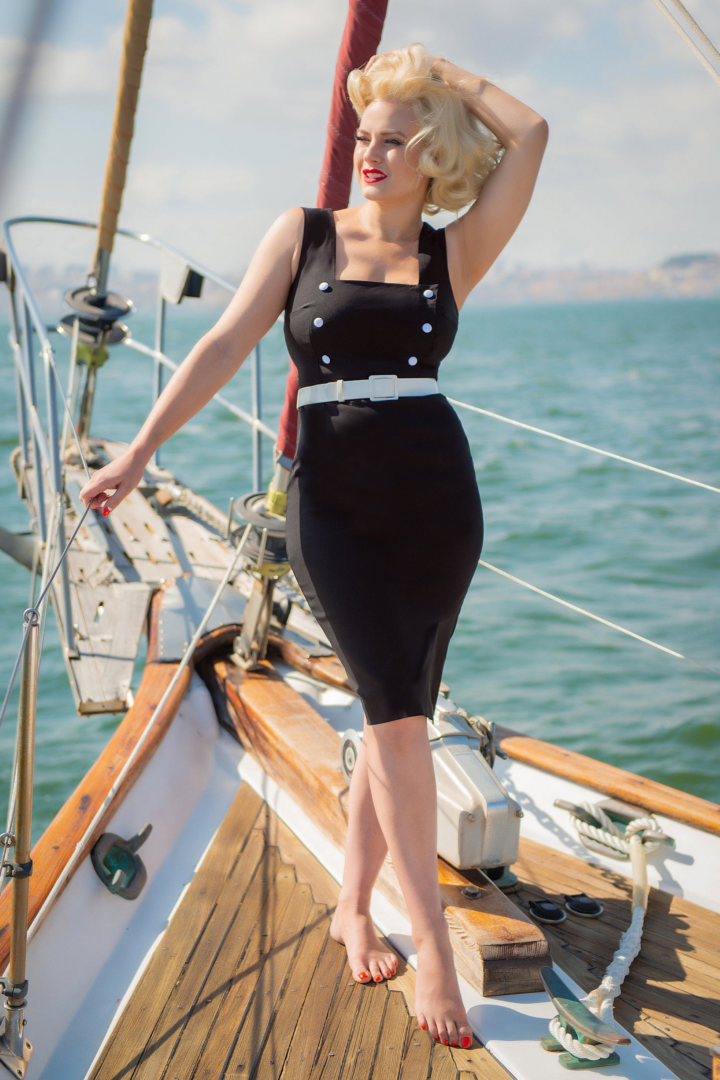 Cyd Pencil Dress in Black