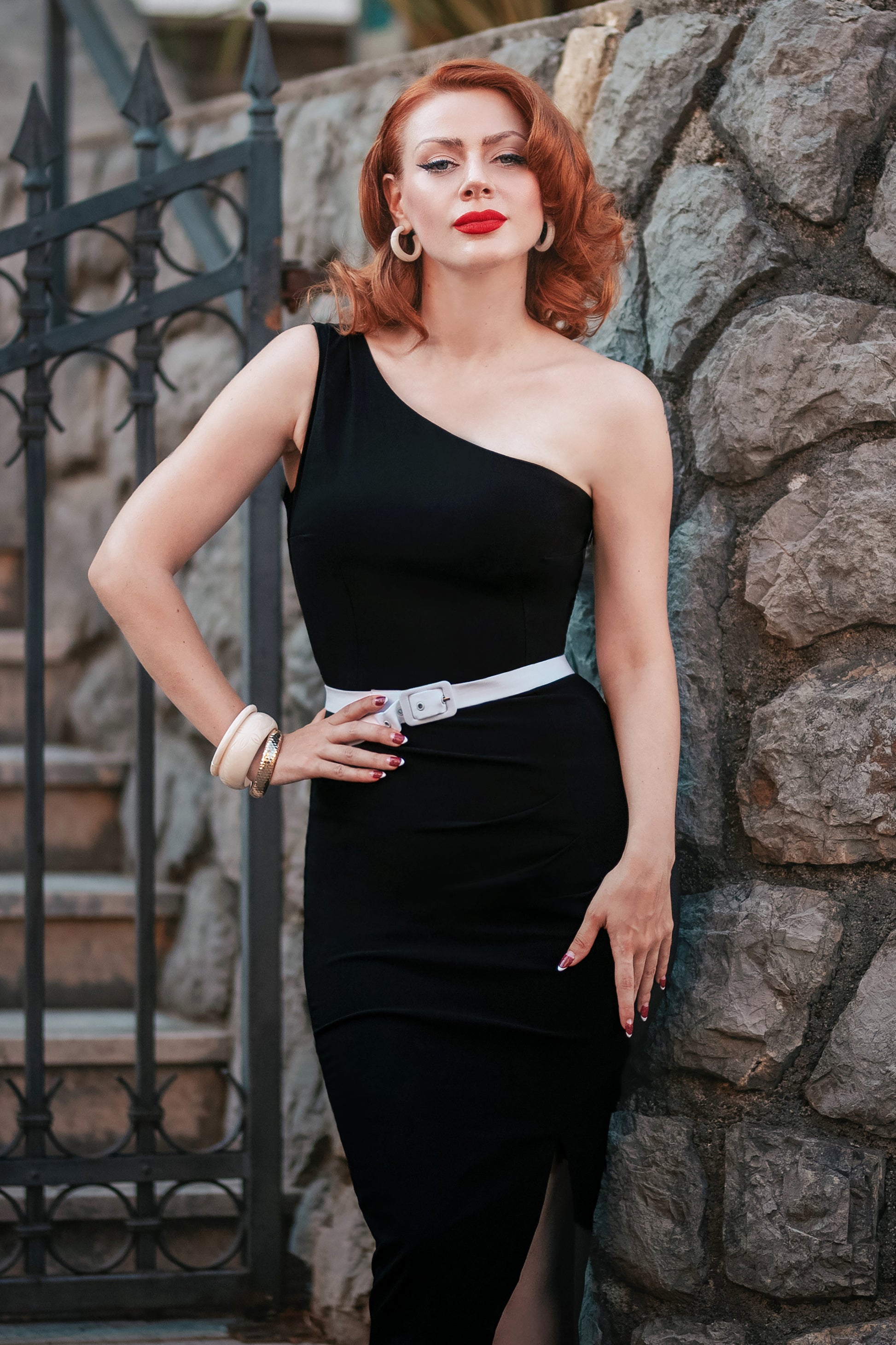 Isis Pencil Dress in Black Glamour Bunny Isis Pencil Dress in Black Glamour Bunny