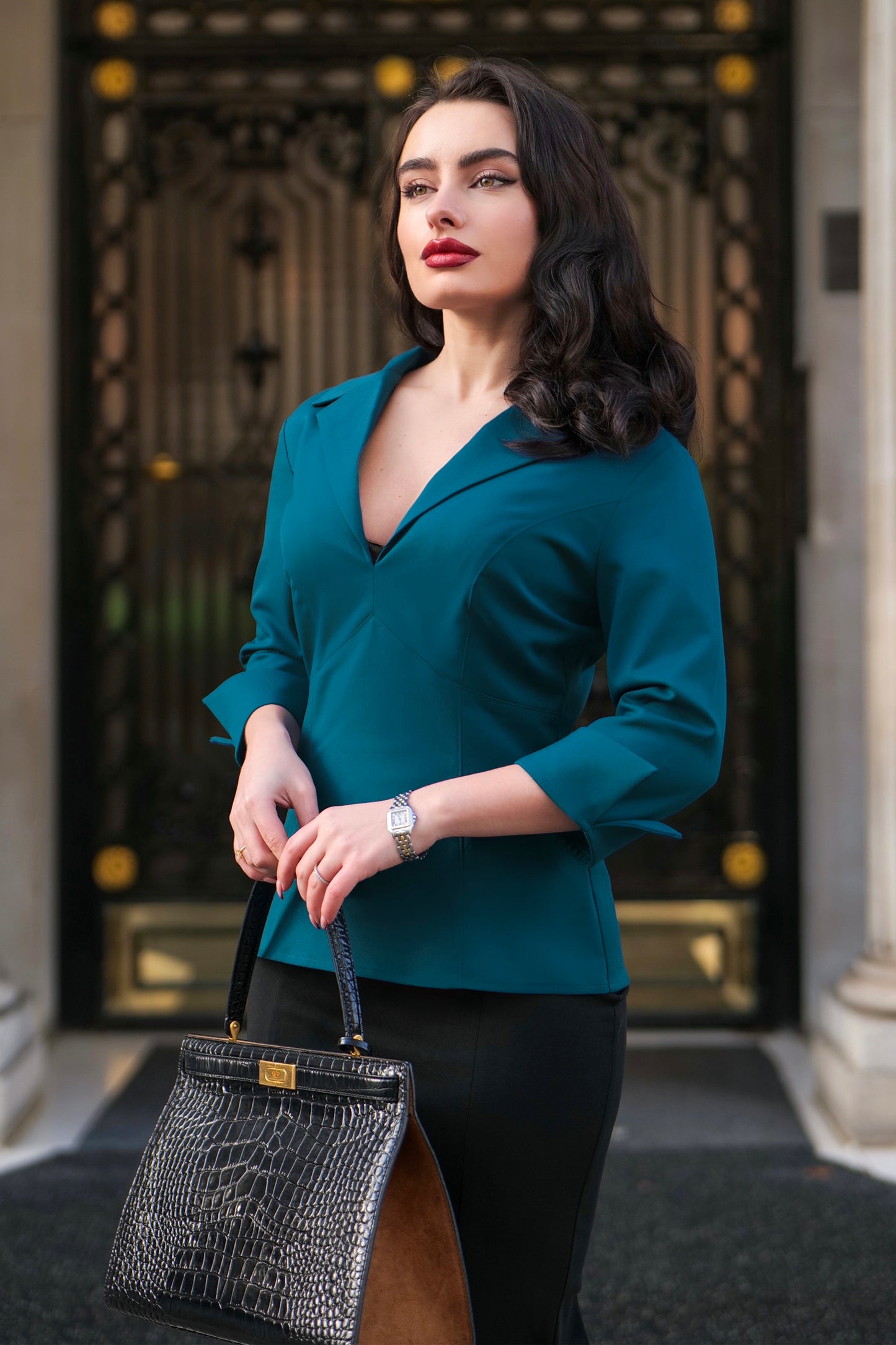 Dianne Blouse in Petrol